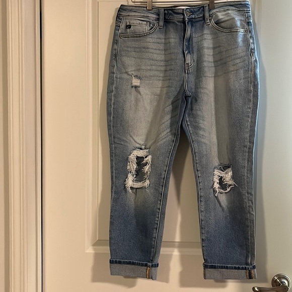 KanCan Distressed Blue Jeans - Picture 1 of 9
